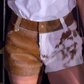 Women's Hair-On Cowhide Shorts – Pony Hair Texture