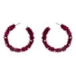 Christmas Tinsel Hoop Earrings