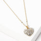 Crystal Pave Heart Pendant Necklace