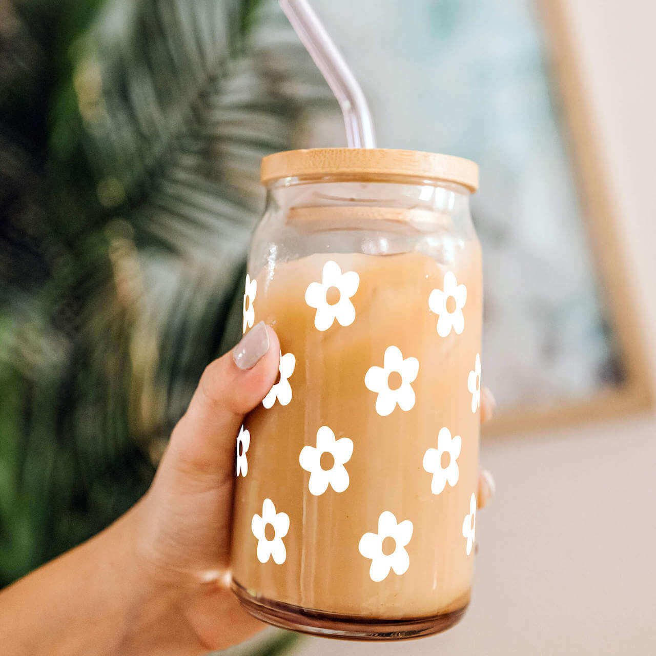 Cute Daisy Glass Cups