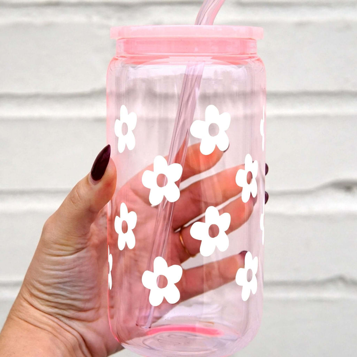 Cute Daisy Glass Cups