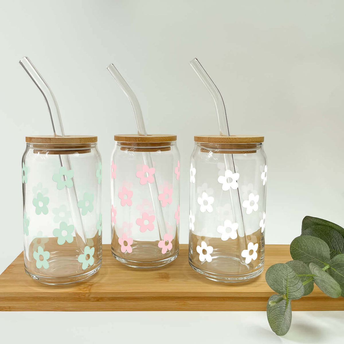 Cute Daisy Glass Cups