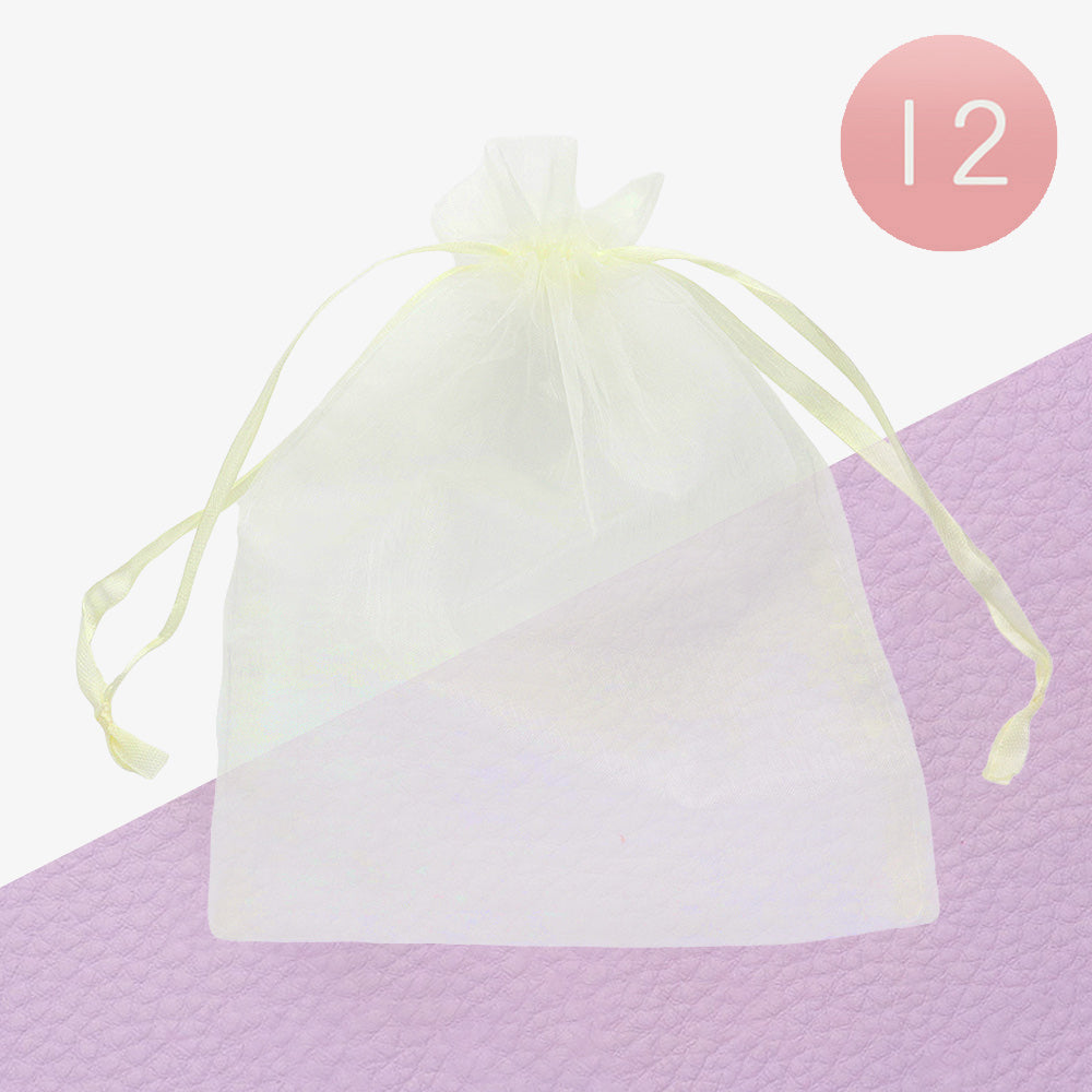 12PCS - Organza Drawstring Gift Bags