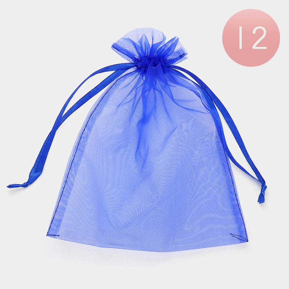 12PCS - Organza Drawstring Gift Bags