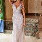 Vestido de sirena con escote pronunciado y bordado de lentejuelas D1578 Anabel de Nox