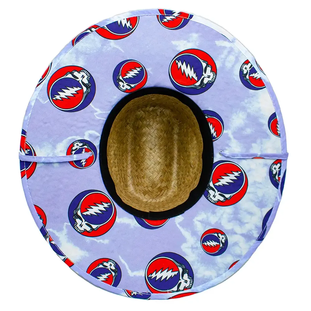 Peter Grimm Grateful Dead Kenny Steal Your Face - Sombrero de lifeguard de paja Rush