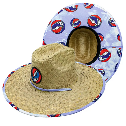 Peter Grimm Grateful Dead Kenny Steal Your Face - Sombrero de lifeguard de paja Rush