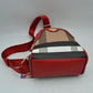 Panelled Sling Bag with Metallic Bee Accent