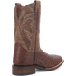 Botas vaqueras de piel de avestruz para hombre Dan Post Alamosa (Chocolate/Marrón)