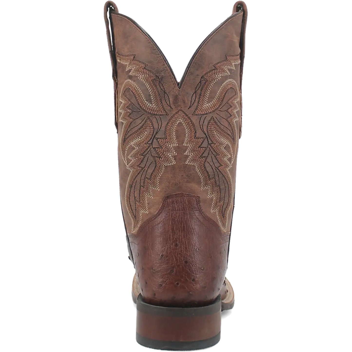 Botas vaqueras de piel de avestruz para hombre Dan Post Alamosa (Chocolate/Marrón)
