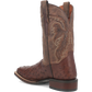 Botas vaqueras de piel de avestruz para hombre Dan Post Alamosa (Chocolate/Marrón)