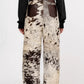 Hair-On Cowhide Pants – Premium Pony Hair Cow Print Unisex