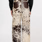 Hair-On Cowhide Pants – Premium Pony Hair Cow Print Unisex