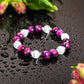 Crea tu futuro – Pulsera de ojo de tigre galaxia rosa