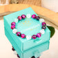 Crea tu futuro – Pulsera de ojo de tigre galaxia rosa