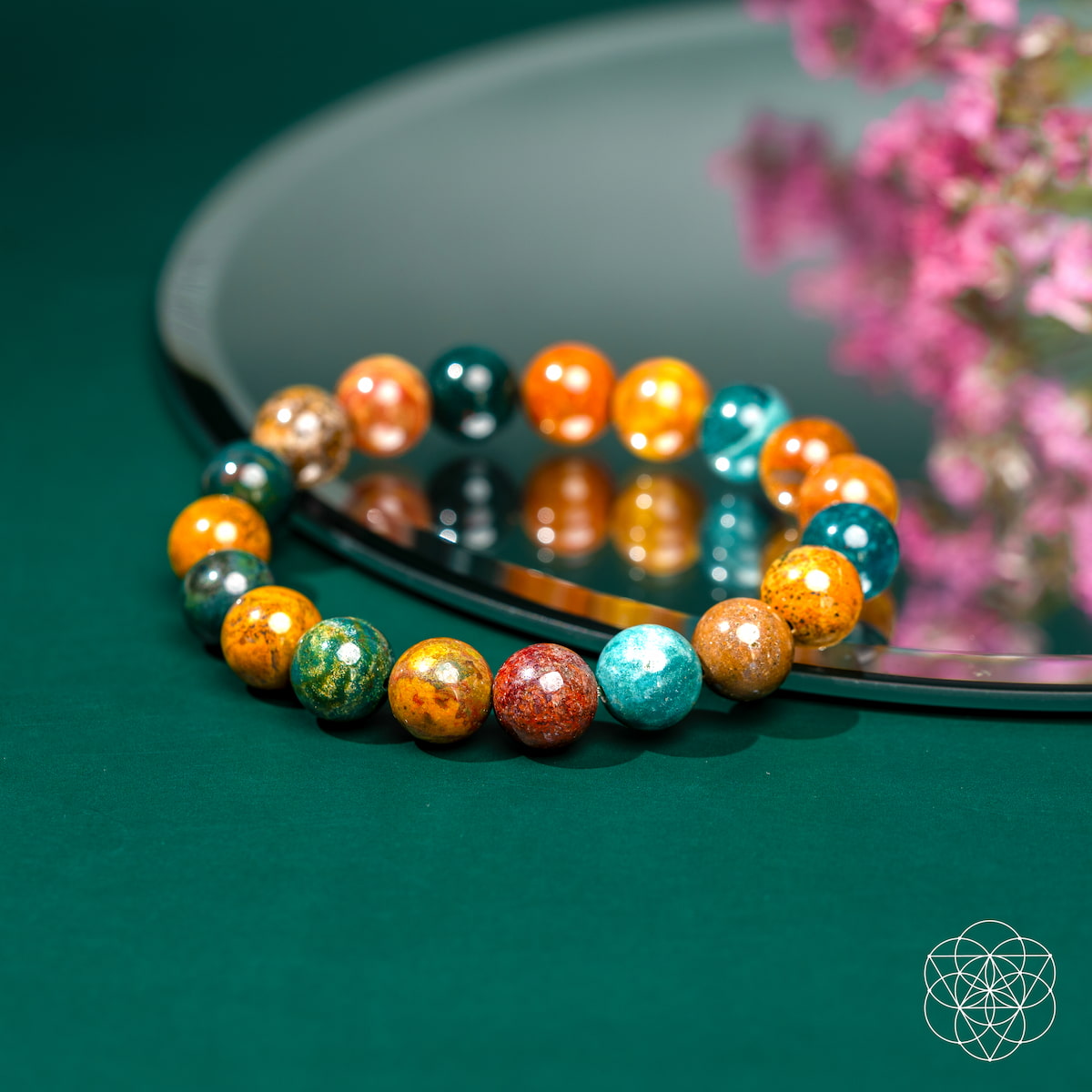 Calma Mi Mente – Pulsera de Jaspe Océano