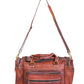 Vintage Leather Travel Duffle Bag