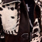 Women's Western Style Cowhide Leather Long Trench Coat