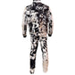 Men's Black and White Cowhide Fur Jacket – Genuine Leather Western Style
