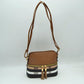 Plaid Accent Crossbody Bag with Adjustable Shoulder Strap