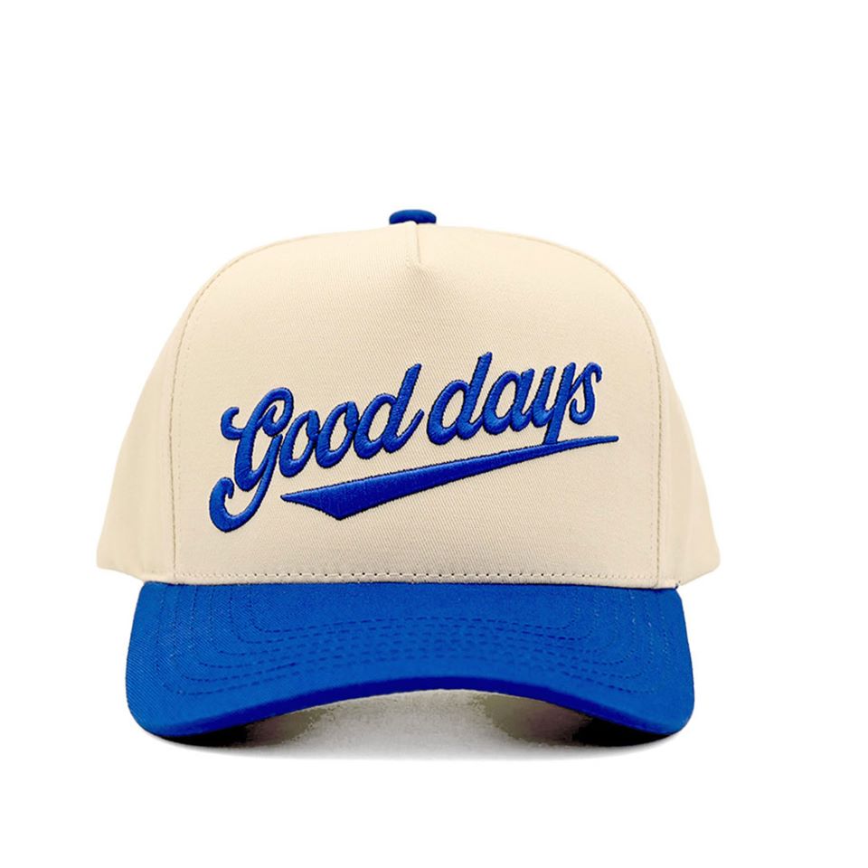 C.C GOOD DAYS Letter Two Tone Trucker Cap