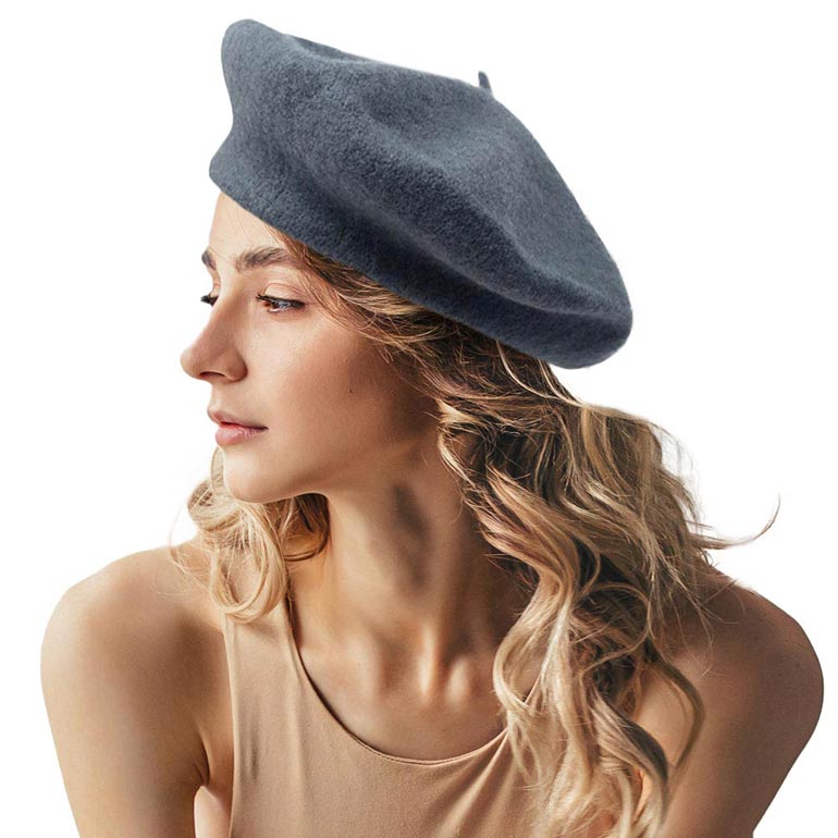 Solid Beret Hat