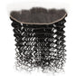 Frontal de cabello humano Deep Wave 13x4 HD Lace