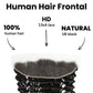Frontal de cabello humano Deep Wave 13x4 HD Lace