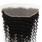 Frontal de cabello humano Deep Wave de encaje transparente de 13x4