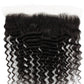 Frontal de cabello humano Deep Wave de encaje transparente de 13x4