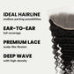 Frontal de cabello humano Deep Wave de encaje transparente de 13x4