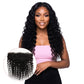 Frontal de cabello humano Deep Wave de encaje transparente de 13x4