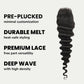 Cierre de cabello humano de encaje HD Deep Wave 2x6