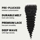 Cierre de cabello humano con encaje HD 5x5 Deep Wave