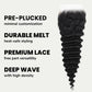 Cierre de cabello humano con encaje transparente Deep Wave 5x5