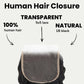 Cierre de cabello humano con encaje transparente Deep Wave 5x5