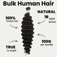 Cabello Trenzable 100% Humano Onda Profunda a Granel