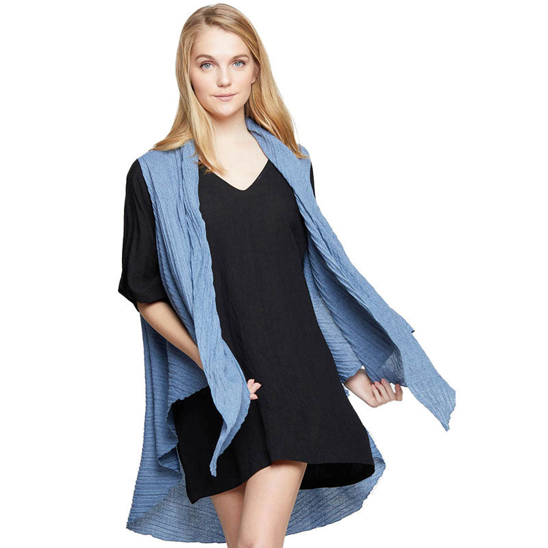 Solid Pleated Vest