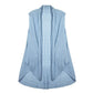 Solid Pleated Vest
