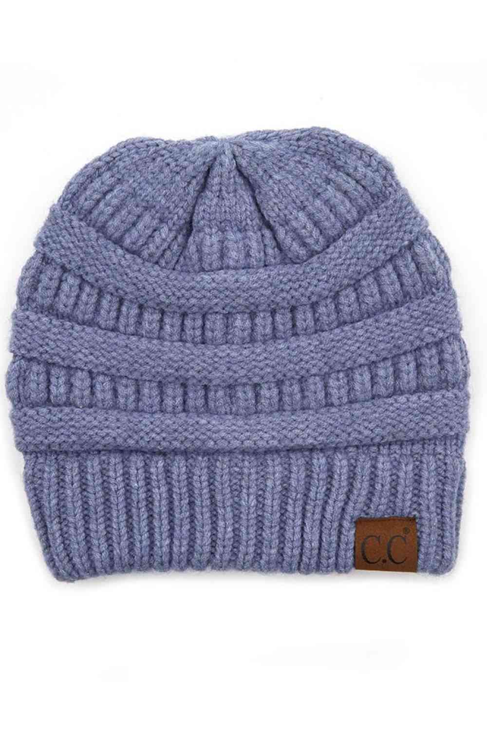 C.C Soft Yarn Knit Beanie Hat