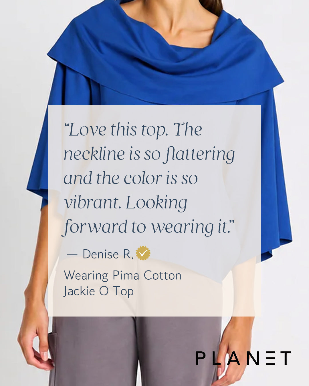 Pima Cotton Jackie O Top - Putty