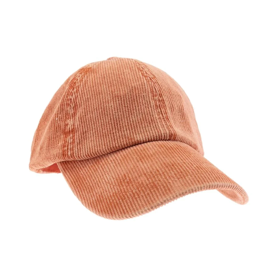 C.C Women's Stonewashed Corduroy Criss Cross Ponytail Cap