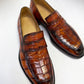 Mocasín Maurice Detroit de caimán personalizado - Whiskey