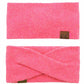 C.C Soft Recycled Fine Yarn Cuff Headwrap Earmuffs