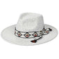 C.C Aztec Trim Band Vegan Felt Panama Hat