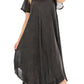 Sakkas Everyday Essentials Cap Sleeve Caftan Dress / Cover Up