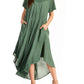 Sakkas Everyday Essentials Cap Sleeve Caftan Dress / Cover Up
