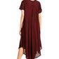 Sakkas Everyday Essentials Cap Sleeve Caftan Dress / Cover Up