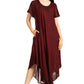 Sakkas Everyday Essentials Cap Sleeve Caftan Dress / Cover Up