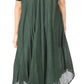 Sakkas Everyday Essentials Cap Sleeve Caftan Dress / Cover Up